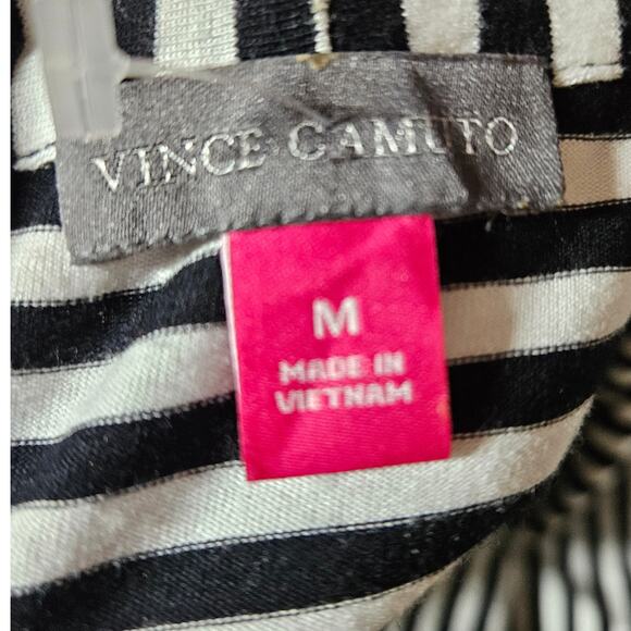 Vince Camuto Stripped Open Front Cardigan Sweater Size Medium - Picture 3 of 4